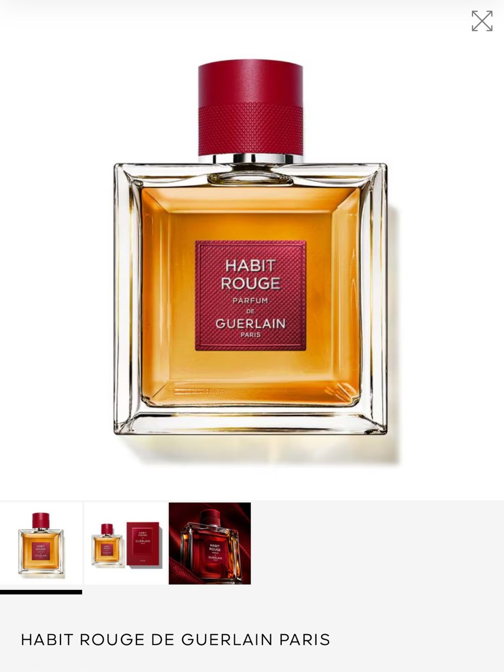 Guerlain Habit Rouge x Hennessy Limited Edition parfum